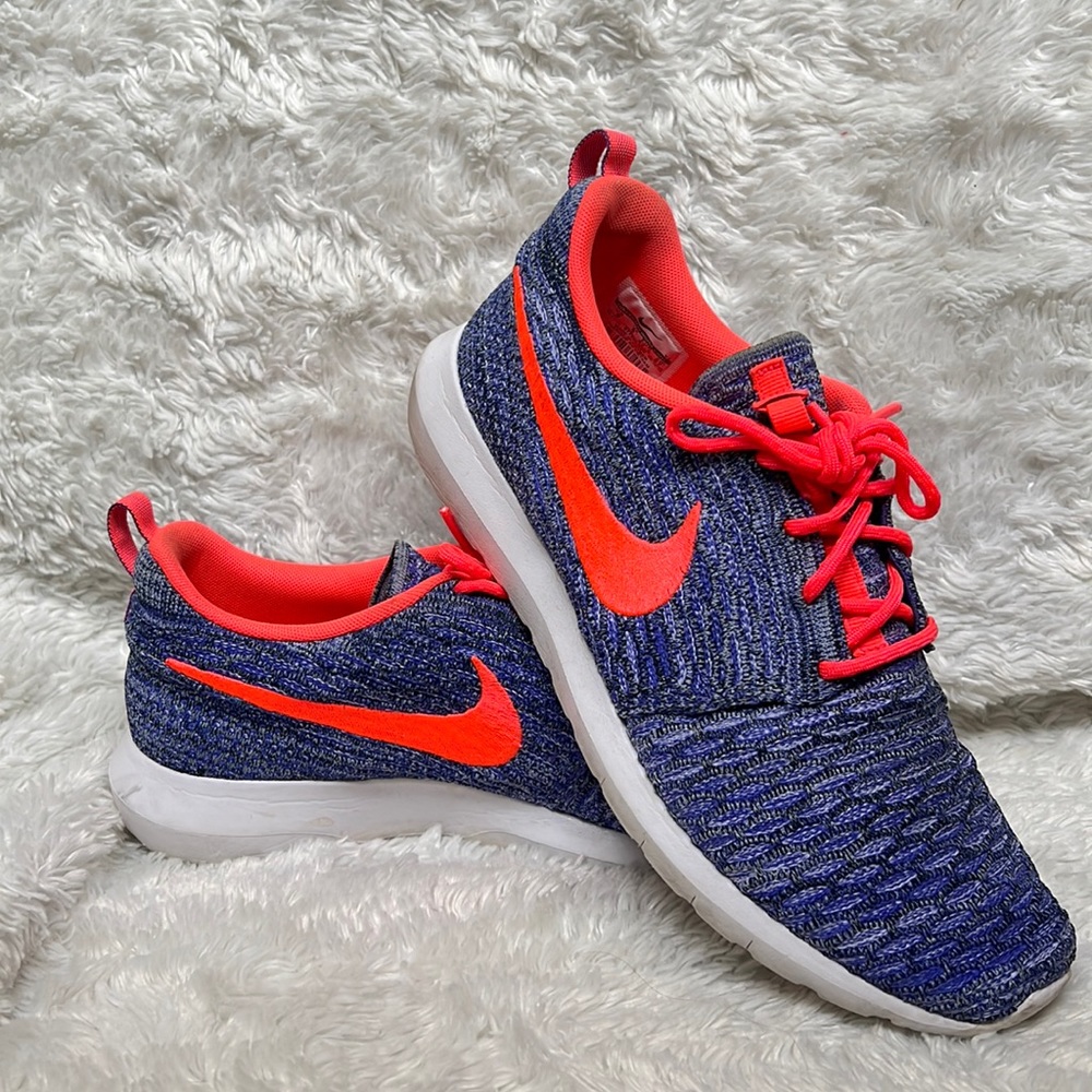 Nike Blue and Red Women's Sneakers